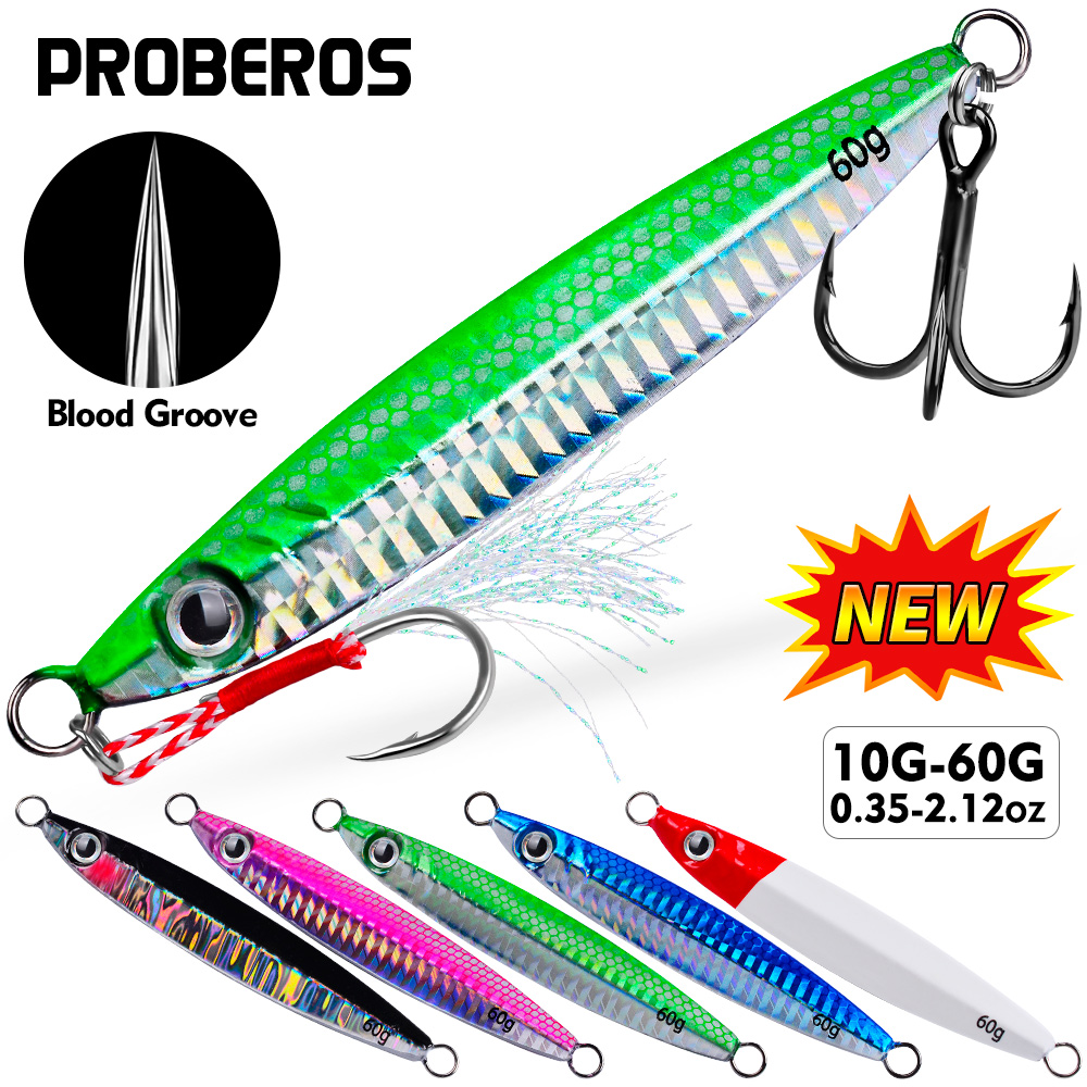 Fishing Lure Spoon - Proberos 1 шт. Металлическая литая джиг-блесна
