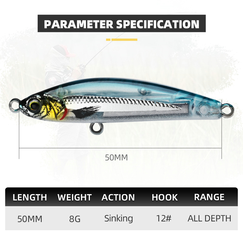 BLUX EXILE 50, тонущий гравита – обзор и цена Fishing Lure Topwater