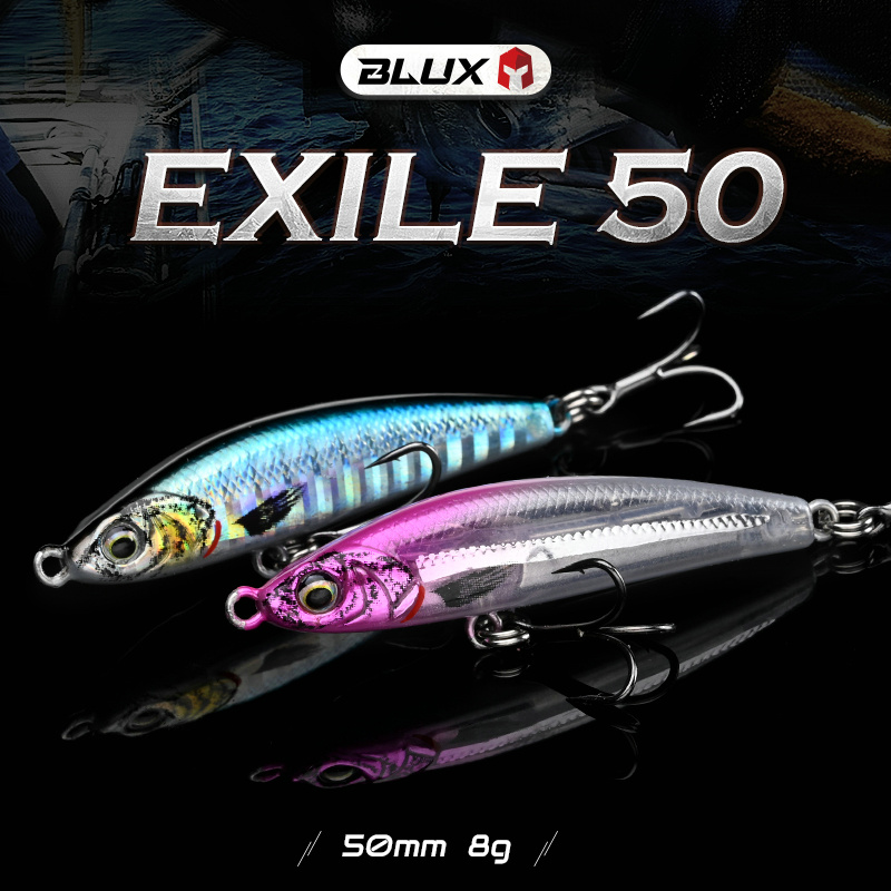 BLUX EXILE 50, тонущий гравита – обзор и цена Fishing Lure Topwater