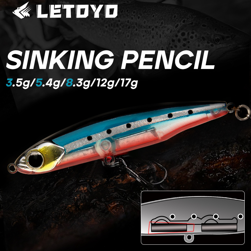 LETOYO тонущий карандаш 17 г 1 – обзор и цена Fishing Lure Spoon