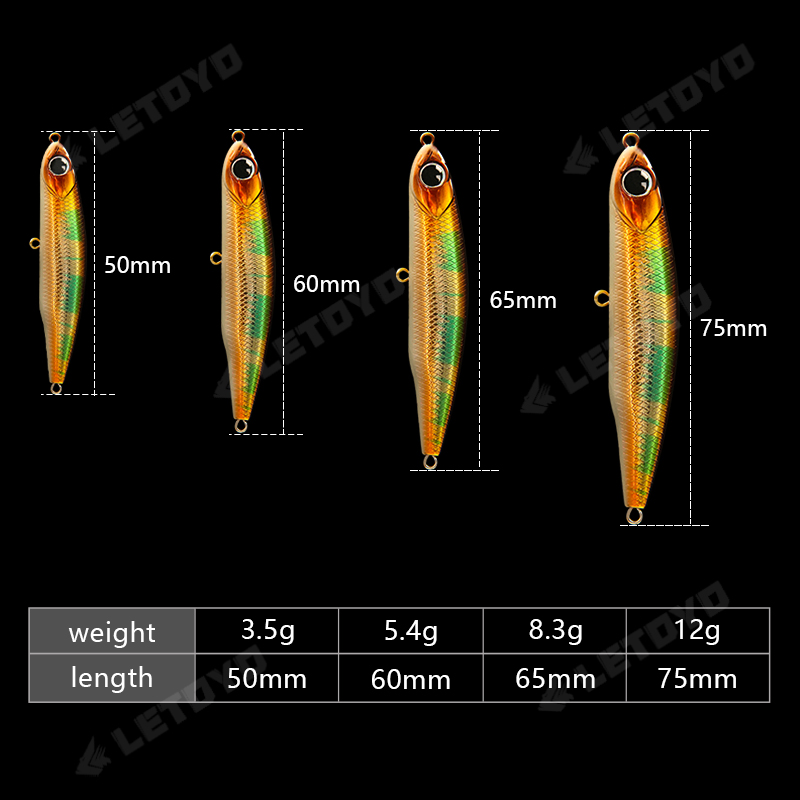 LETOYO тонущий карандаш 17 г 1 – обзор и цена Fishing Lure Spoon