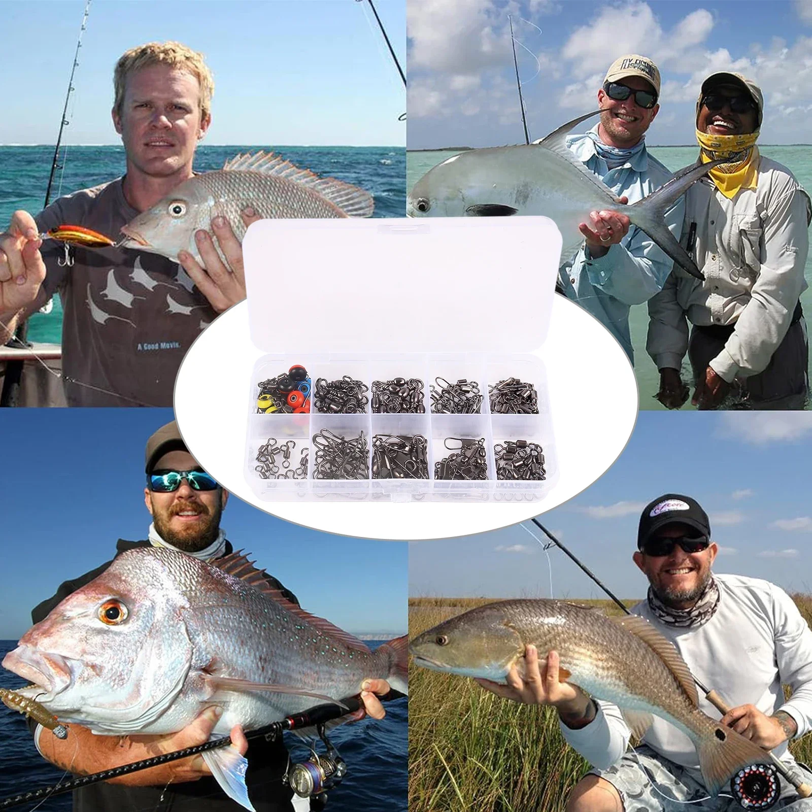 115 шт. комплект поворотных со – обзор и цена Fishing Lure Kit